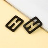 TANJUN 2PCS Metal Buckle Webbing Belt Slide Buckle Hardware Webbing