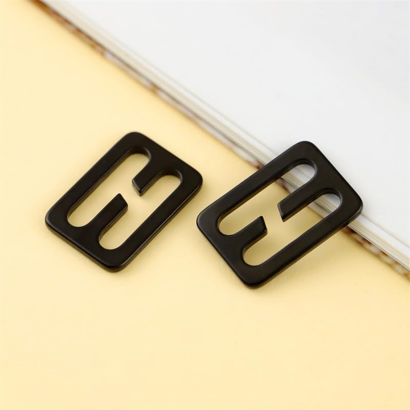 TANJUN 2PCS Metal Buckle Webbing Belt Slide Buckle Hardware Webbing