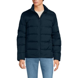 Lands' End Men's Max 600 Down Puffer Jacket Large Radiant Navy
