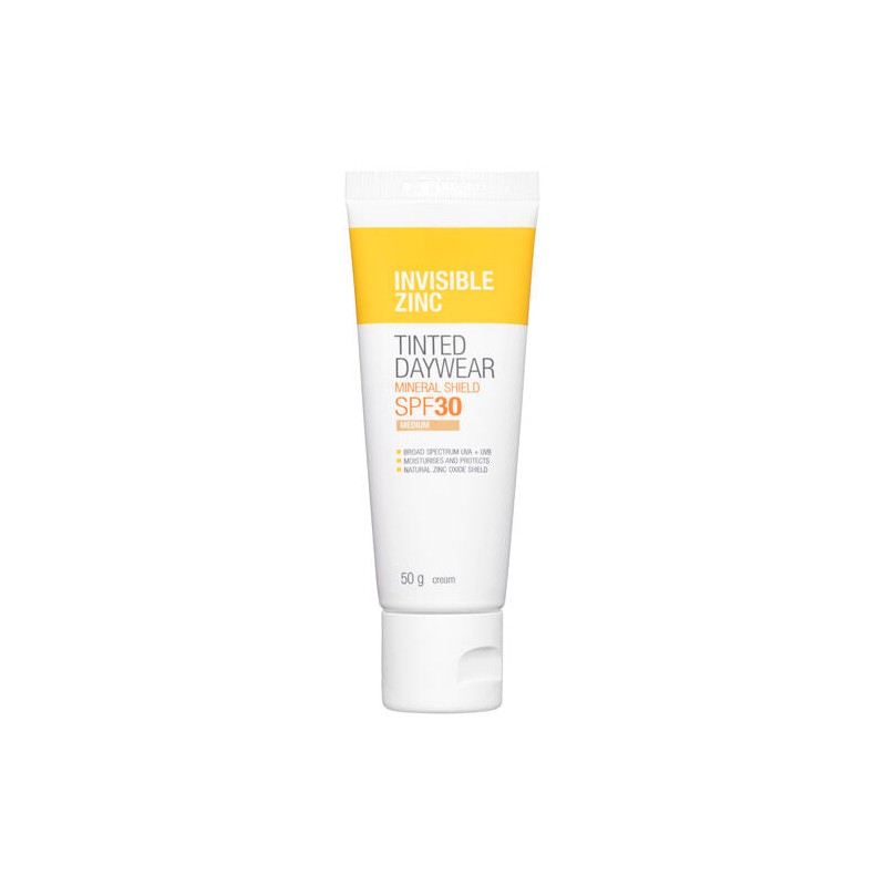 Invisible Zinc Tinted Daywear Mineral Shield SPF 30 Medium 50g