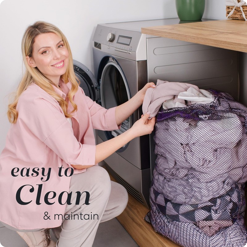 Handy Laundry Mesh Laundry Bag - Secure Drawstring Closure, Machine