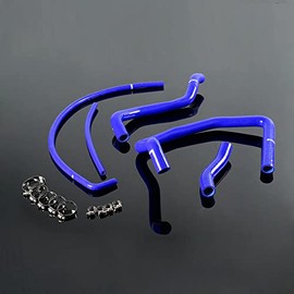 G-PLUS Silicone Radiator Hose Tube Kit Compatible with Suzuki GSX1300R Hayabusa Blue 1999-2007
