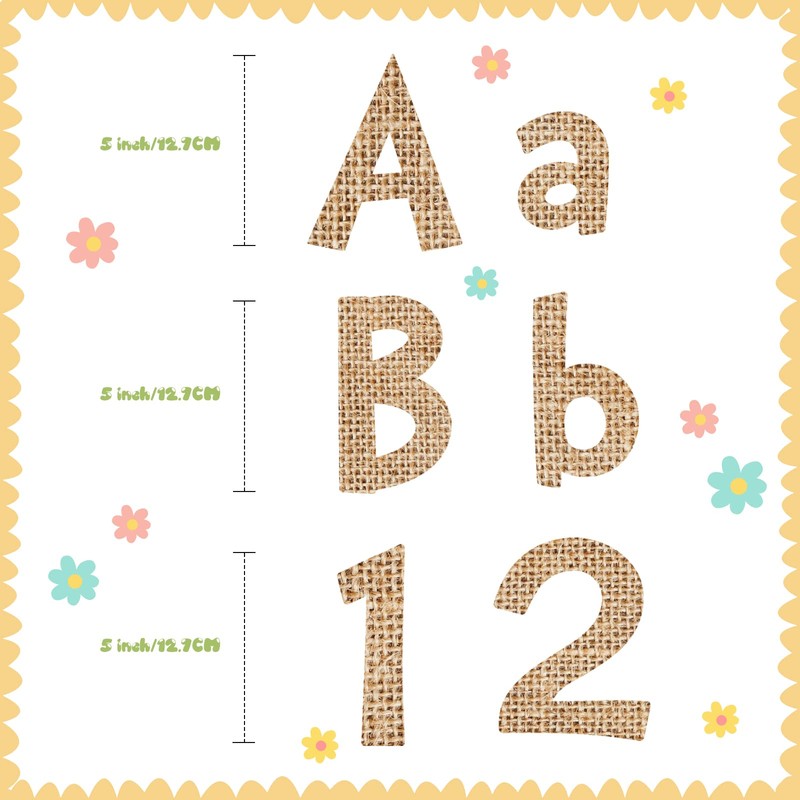 Tenare 134 Pieces 5 Inch Bulletin Board Letters Alphabet Numbers