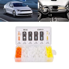 Car Mounting Clips, 270 Pieces Universal Car Consoles Dashboard Trim Clips Rivets Buckle Fastener Kit Plastic Holder Rivet
