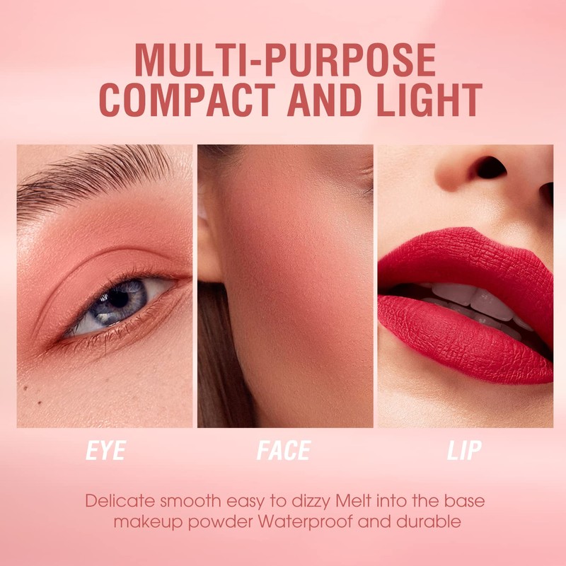 Cheek Gel Cream Liquid Blush, Soft, Lightweight, Breathable Feel, Long-Lasting,