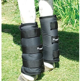 Rhinegold Elite Half Length Travel Boots-Cob-Black