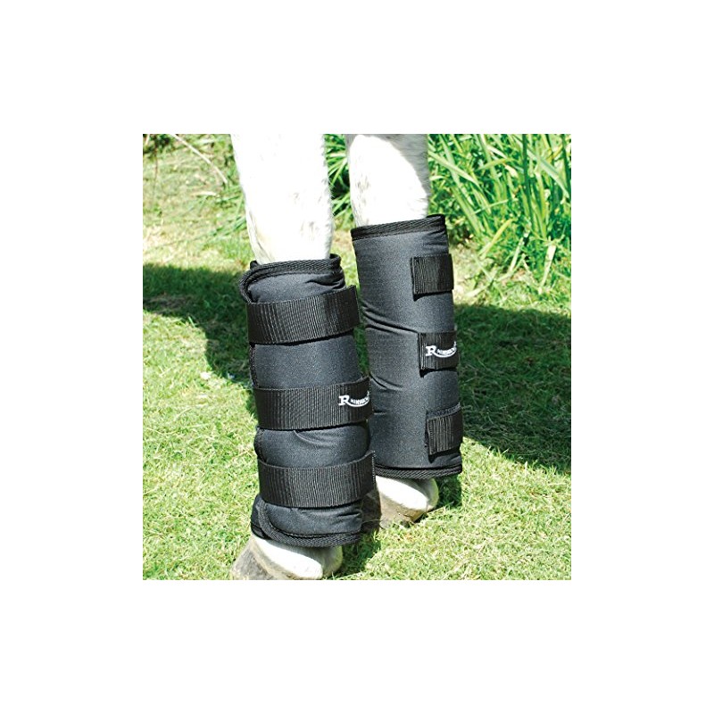 Rhinegold Elite Half Length Travel Boots-Cob-Black