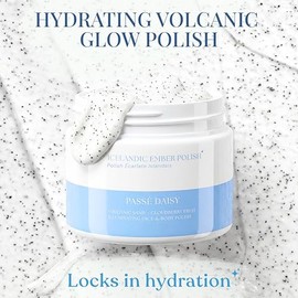 Esmalte de brasas islandés, arena volcánica, extracto de mora, esmalte iluminador facial y corporal, vegano