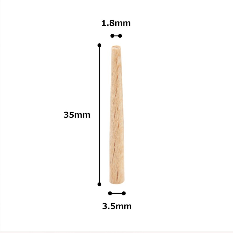 KAKURI Wooden Nails, Extra Small A, Pack of 20