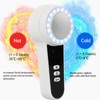 Hot Cold Facial Massager LED Light Heating Cooling Vibration Adjustable