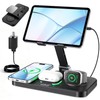 30W Charging Station for Apple Multiple Devices,Foldable Wireless Charger