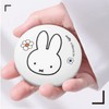 Miffy Handheld LED Makeup Mirror, Foldable 2-Side 1x/10x Magnification,Pocket Small