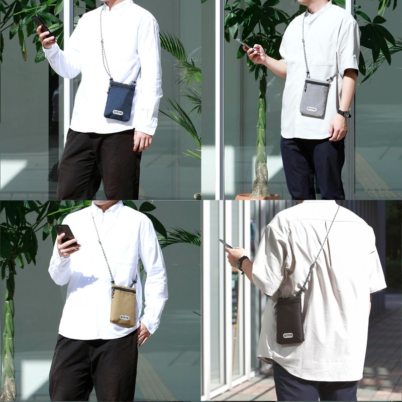 Hakuba AMZODSPP06BE 4977187209198 Outdoor Products Smartphone Pouch 06 Beige Crossbody