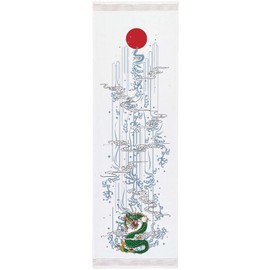 Contex 61617-80 Face Towel, Cloth Towel, Tenugui, Dragon, Made in Japan, Pink, Approx. 13.0 x 39.4 inches (33 x 100 cm)