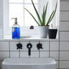 JASAI 18 Oz Clear Glass Soap Dispenser with Rust Proof