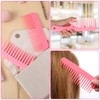 Pack of 4 Curling Combs Pink Large Wide Teeth Combs