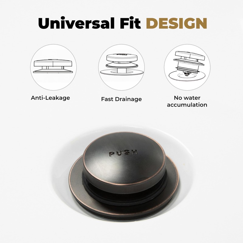 Dorence Tip Toe Bathtub Drain Kit Tub Drain Assembly Conversion