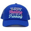 Funky Junque Embroidered 5-Panel Trucker Hat - Boating and Drinking
