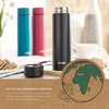 ColourDesign Stainless Steel Insulated Flask, 450 ml, Thermal Flask, Ideal