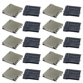 20Pcs Spring Loaded Push/Push Micro SD Transflash Memory Card Socket Slot