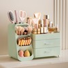 HBlife Makeup Organizer with Brush Holder for Vanity, Large Plastic