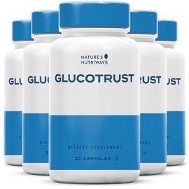 Nature’s NutriWave Glucotrust Capsules Supplement, Original Formula, 100% Natural Herbal Blend, Gymnema sylvestre, Chromium, Licorice | 30 Capsules, 6 Month Supply