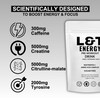 L&T Energy Pre Workout Powder | 13000mg | Caffeine, Creatine,