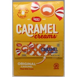Goetze's Original Caramel Creams by Goetzes Candy Chewy Box of 20 Bars Bulk 2.37 LBS