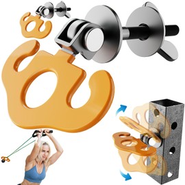 HOOJAKU Power Rack Attachments, Hooks for Squat Rack, Resistance Band Heavy Duty, Versatile Gym Equipment Attachments, for Strength Traning, Fitness, Physical Therapy(2 Pack)