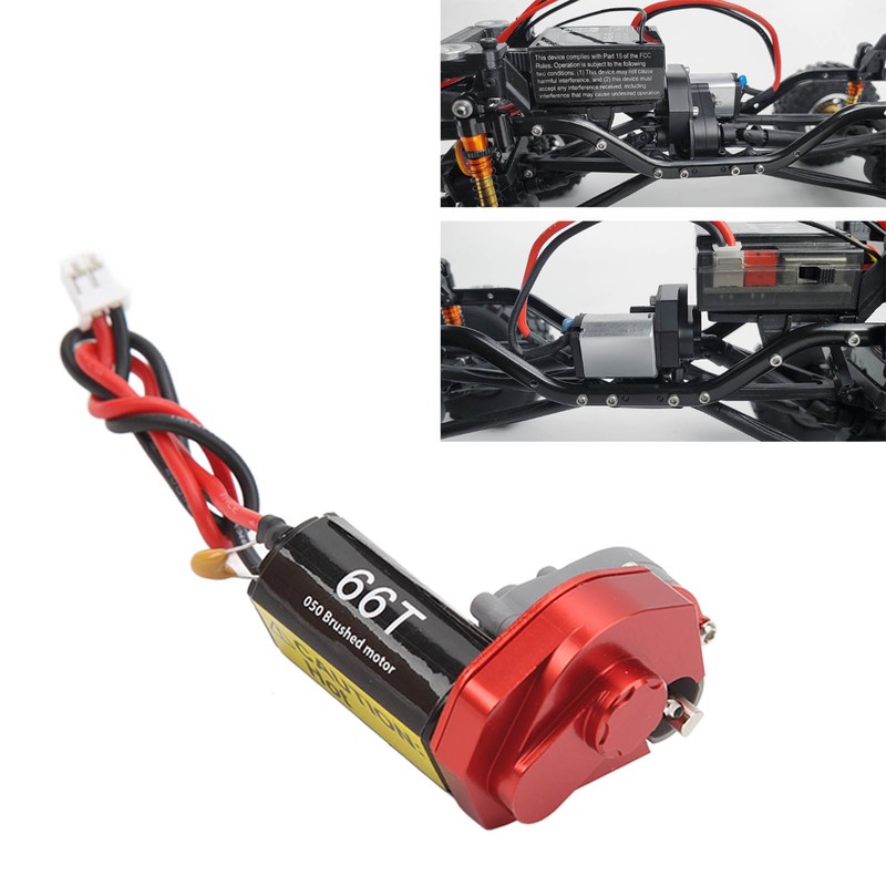 RC Gear Box with 050 66T Brushed Motor 7.4V Efficient