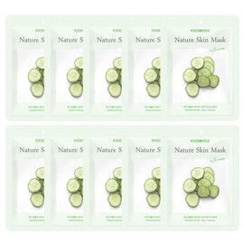 (10 sheets) Foodaholic Nature Skin Cucumber Mask Pack / (10매)푸드어홀릭 네이처스킨 오이 마스크팩