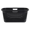 Mind Reader 40L Laundry Basket, Linen Design Clothes Hamper, Plastic