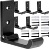 Folding Coat Hooks, Matte Black Wall Hooks for Hanging Coats