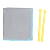 Piano Keyboard Drum Mat with 2 Drumsticks Plastic Waterproof Easy