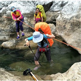 EECCLL 0.4 inch (10 mm) Rope, 32.8 ft (10 m) / 65.6 ft (20 m) / 98.4 ft (30 m / 164.0 ft (50 m), Load Capacity 2,645.5 lbs (1,200 kg), Polyester, Accessory Cord with Carabiner, White, 32.8 ft (10 m)