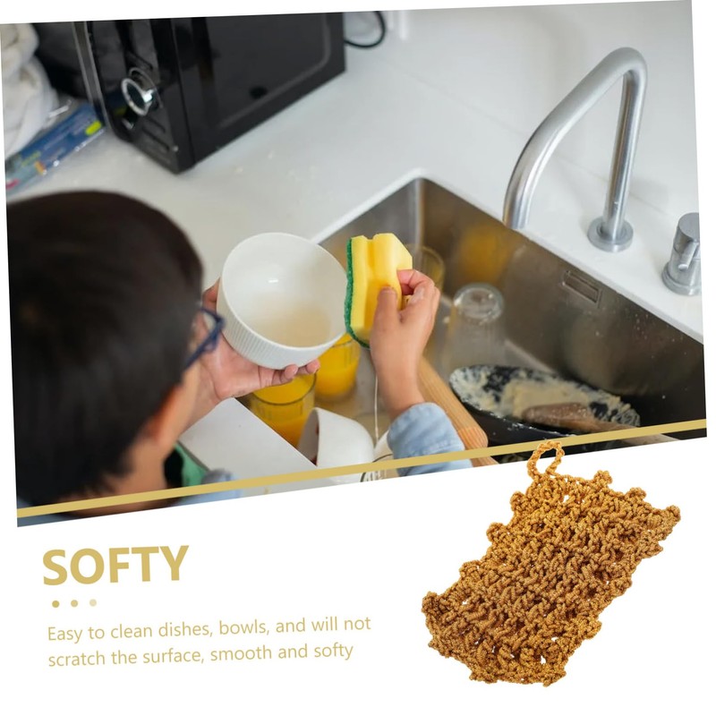 VILLFUL Polyester Mesh Design Dish Towels Dish Wash Rags Kitchen