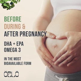 ORLO PRENATAL DHA - Prenatal DHA Omega 3 Supplement - Triple Strength Omega3s - Vegan DHA & EPA - Algae Omega-3 Oil - Supports Brain Development During Pregnancy & Lactation (60 Mini Softgels)