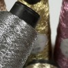 1 Roll 0.8MM Wide Metallic Glitter Crochet Yarn Sparkling Gold