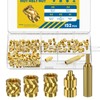 Vibit 152 Pcs Threaded Inserts for Plastic, 3 Sizes of