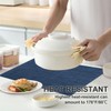 LANDVIEW Vinyl Placemats Set of 8, PVC Woven Washable Non-Slip