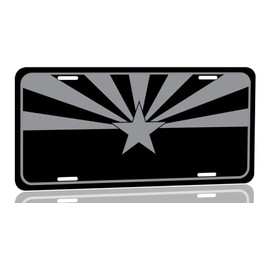 Arizona Flag License Plate Metal Sign 12"x6"