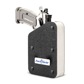 BenchMaster Magnetic Pistol Rack, Handgun Safe Storage, Holds 1 Pistol, Secure Gun Holder Organizer, Kydex, High-Density Foam, No Metal, Sturdy, No Flex, Made in USA