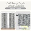 DriftAway Boho Linen Blend Kitchen Valance Curtain Blackout 18 Inch