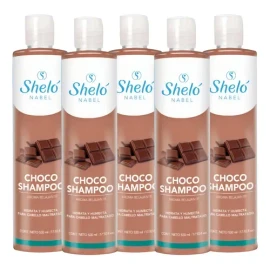Choco Shampoo Shelo Nabel 530ml. 5 Piezas