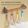 1Pc Random Color Manual Silicone Potato Masher, Cooking Utensils Masher,