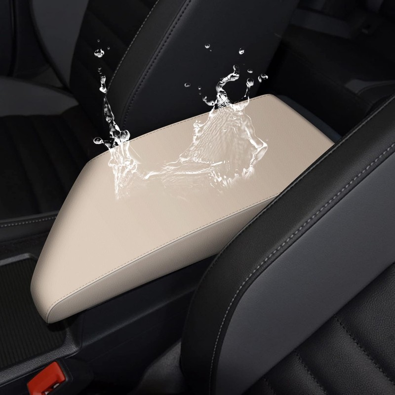 AOMSAZTO Armrest Covers for 2019 - VW Jetta Beige