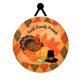What A Mesh By Diana Faith Family Friends Thanksgiving Sign or Door Hanger