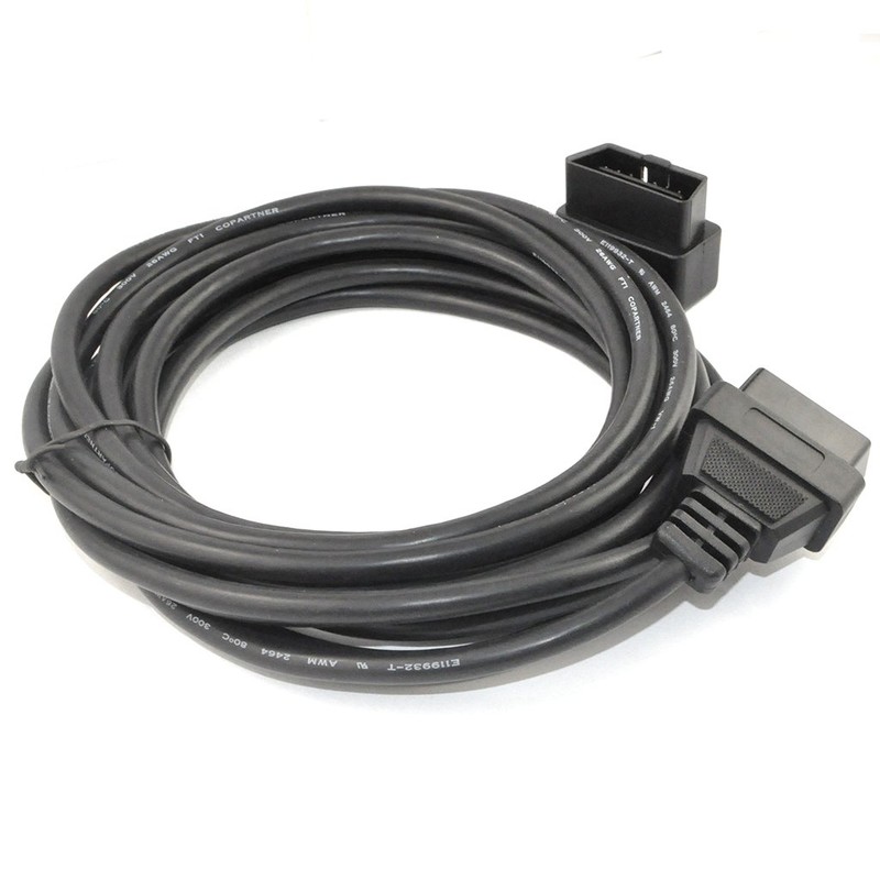 OLLGEN 5M/16.4ft OBD II Cable OBD2 16 Pin Right/Left Angle