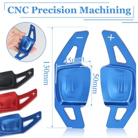 EFUTURETIME Shift Paddle Extension Steering Wheel Shift Paddle Extension Made of Aluminium, Compatible with Volkswagen, Blue