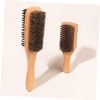 Baluue 2sets Double-sided Boar Bristle Hair Brush for Men Fine